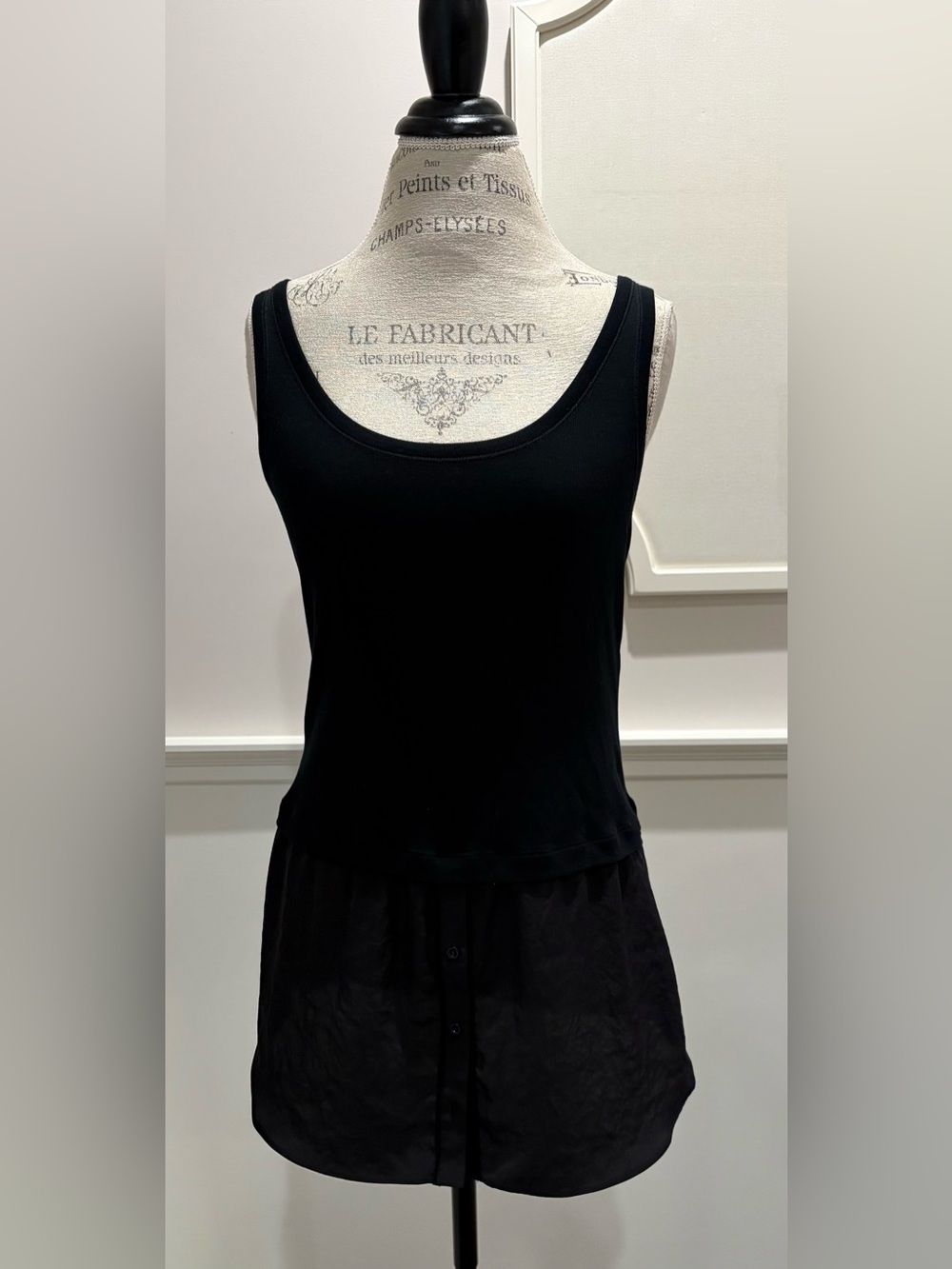 Marc Cain Black Layered Tank Top